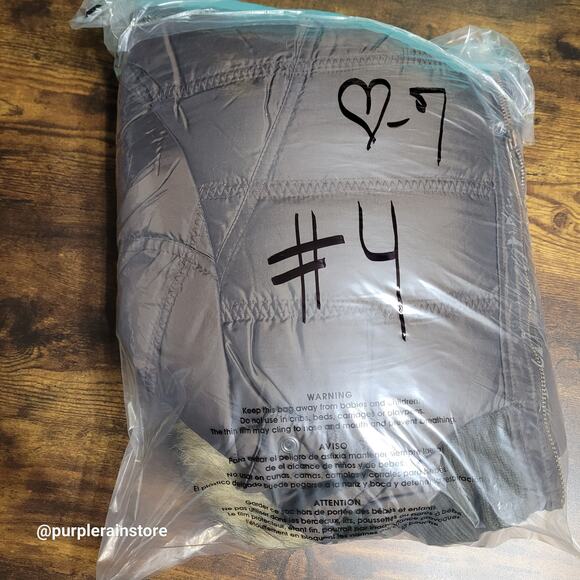 Vtg Y2K MIXIT Quilted Puffer Bomber Jacket Coat 1X Faux Fur Hood Brown Aviator - Picture 11 of 11